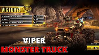 Viper Monster Truck Ii Race Arena Monster Jam, Crashes, Saves, Backflip