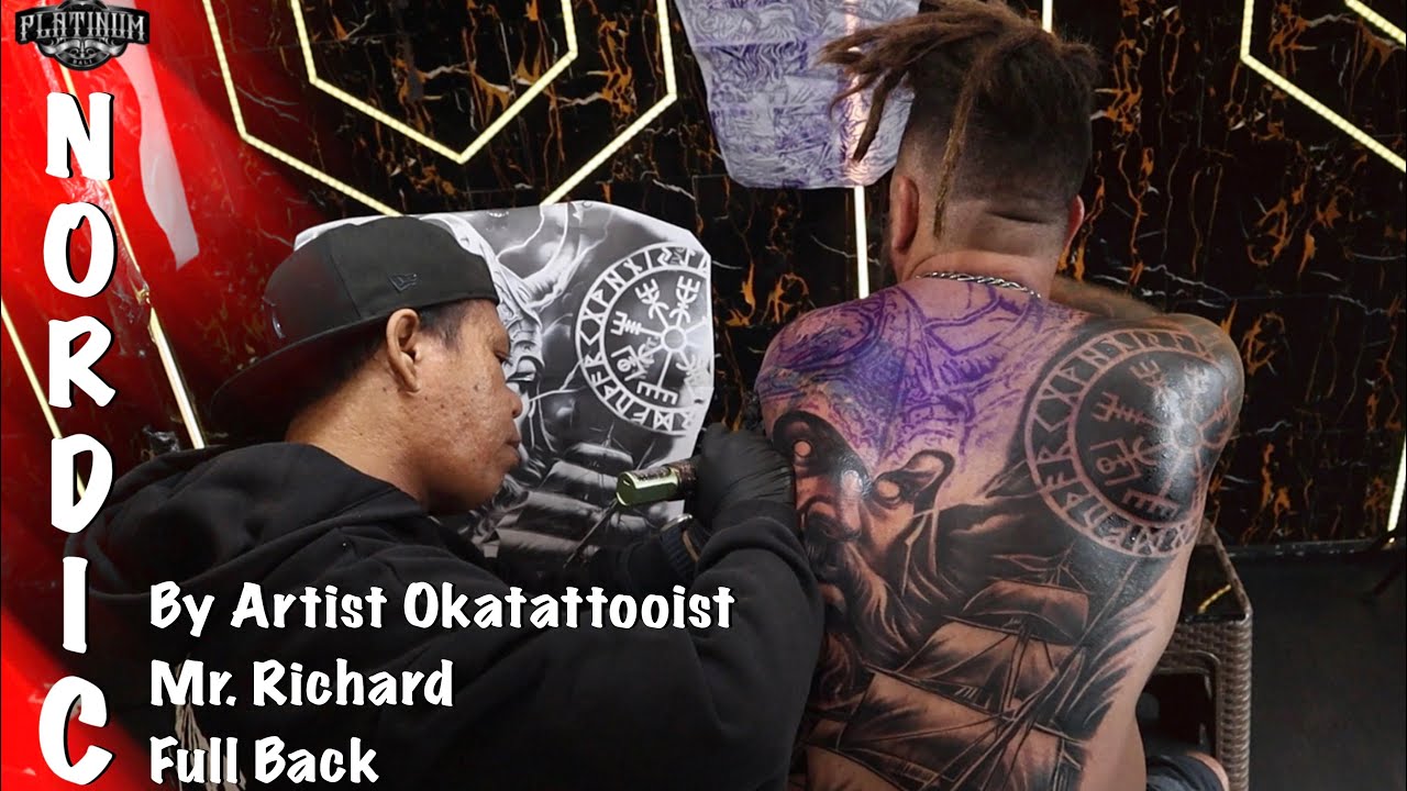 MAKE FULL BACK WITH BIT COVER-UP ON THE TOP🔥‼️ || BY ARTIST OKATATTOOIST