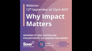 Why Impact Matters Webinar
