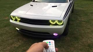 Dodge Challenger Wireless M7 RGB Remote Controlled Halo Lights