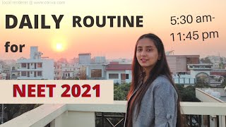 24 Hour Productive Routine | Morning to Night | NEET 2021 screenshot 1