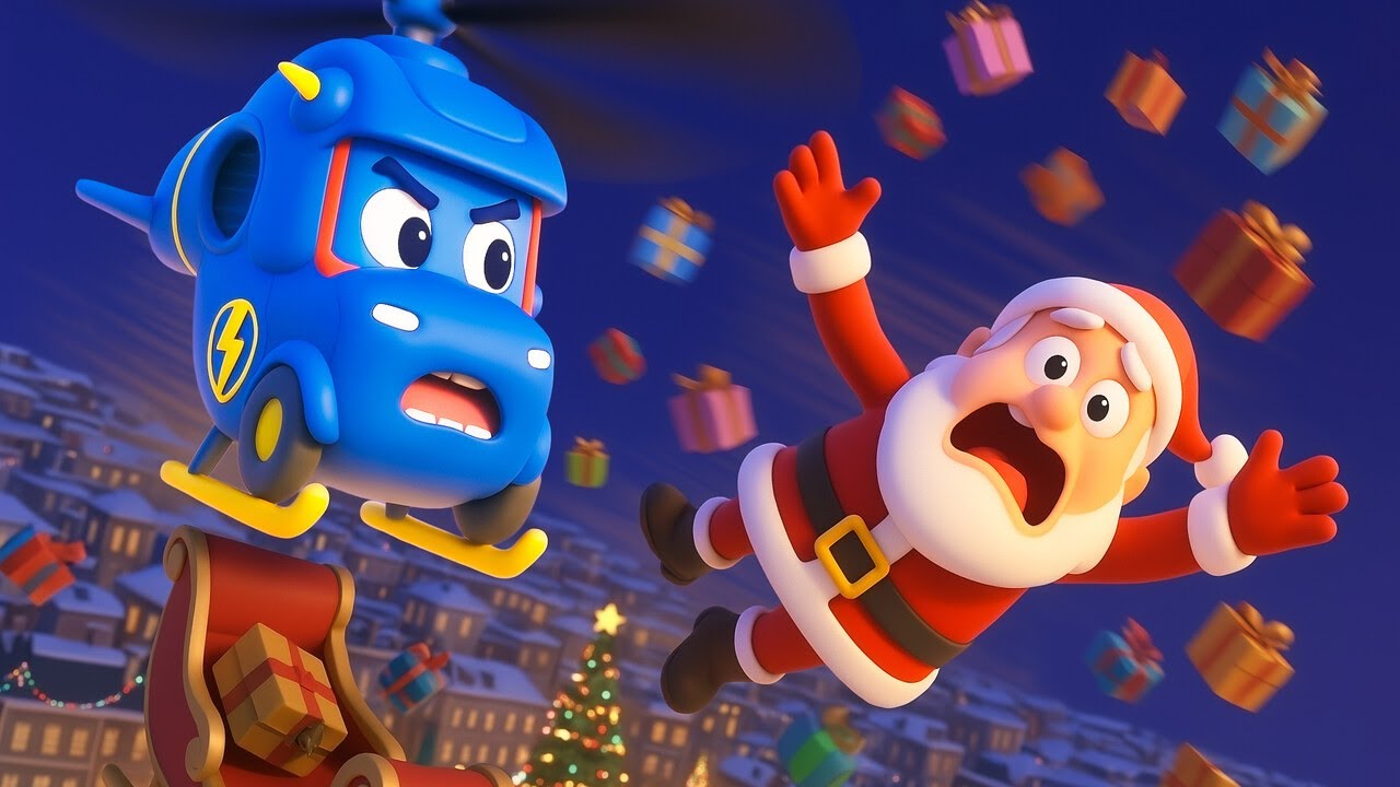 スーパートラック、サンタのプレゼントの配達を手伝う！