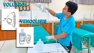 Cómo preparar un Equipo de Venoclisis y Volutrol - Fácil