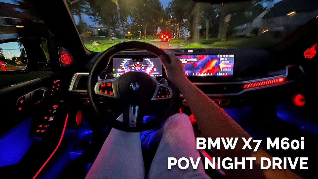 2025 BMW X7 M60i S68 4.4 V8 BiTurbo (530 HP) | POV NIGHT Drive