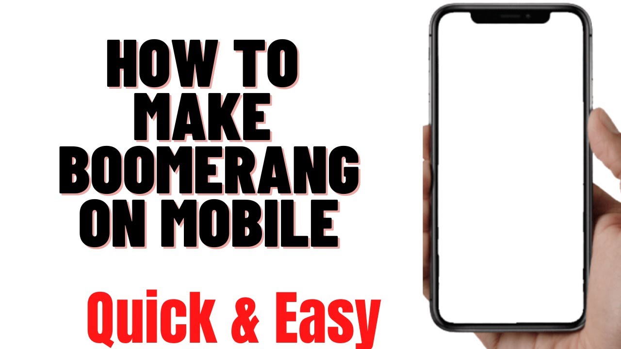 HOW TO MAKE BOOMERANG ON MOBILE,how to make boomerang video on android