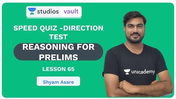 L65: Speed Quiz - Direction Test I Complete Reasoning for Prelims (Banking) I Shyam Asare