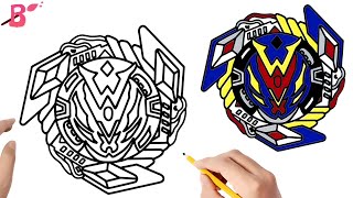 Beyblade Drawing | How to Draw Beyblade | very easy step by step screenshot 1