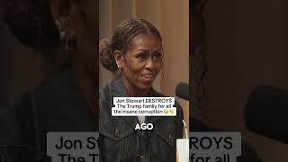 Jon Stewart DESTROYS Trump over corruption #jonstewart #trump #michelleobama #democrat