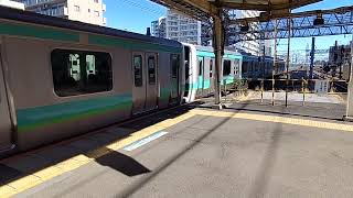 E231系0番台 マト122編成+マト108編成 快速取手行き 我孫子駅発車