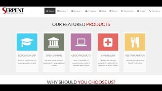 Odoo Website Sticky Menu / Header - SerpentCS