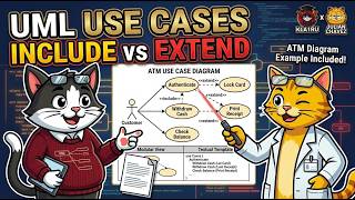 💡 UML Use Cases Explained: Include vs Extend & ATM Diagram Example (feat. Julian Chavez) | KLA1R U