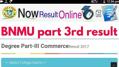 BNMU Degree part 3rd result 2017 Jari - Samrat Sir