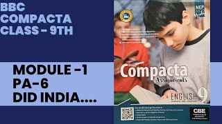BBC Class 9 Module -1|PA-6 Did India...|Solved
