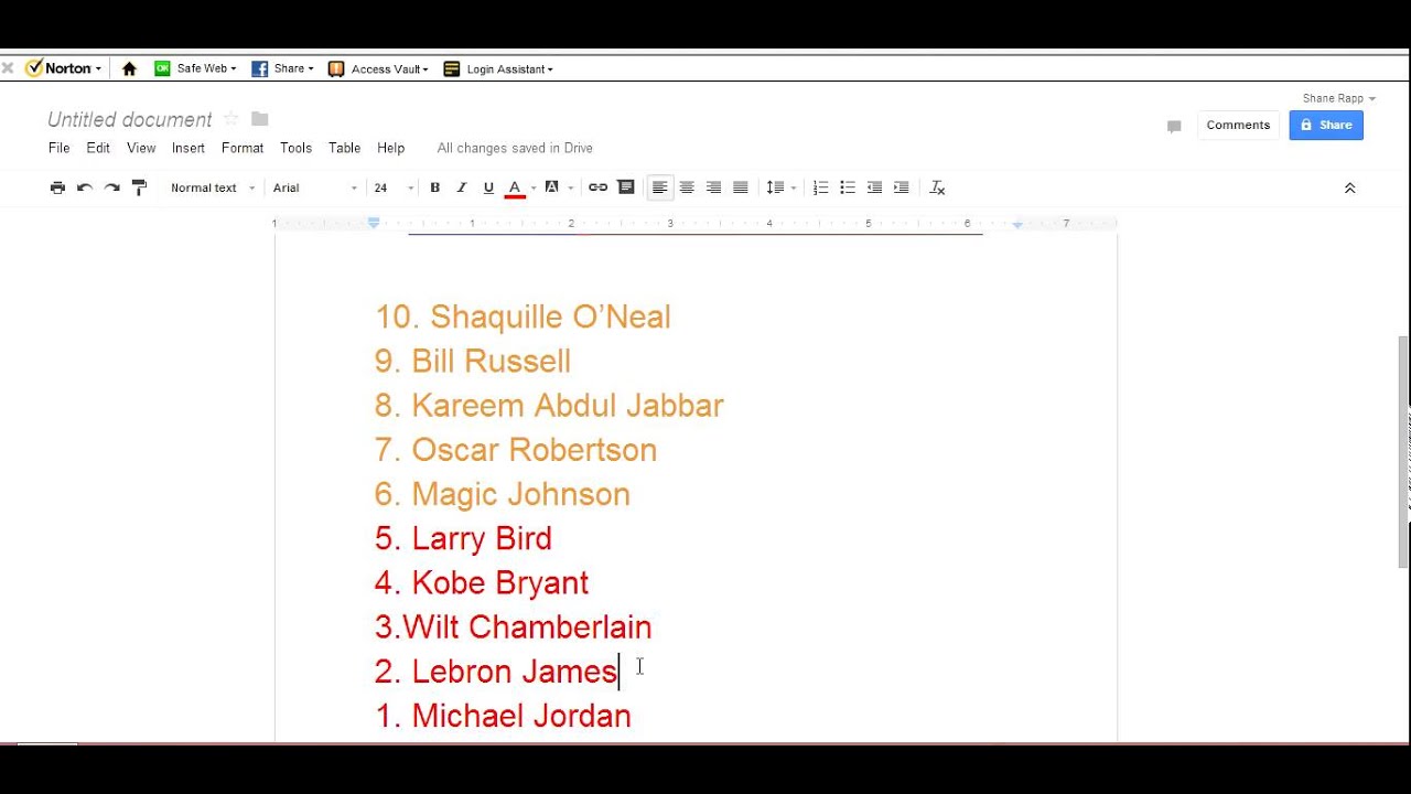 ThePinoyMamba's Top 10 NBA Of All-Time Contest