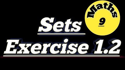 Sets Exercise 1.2 | Class 9 Maths Chapter 1 Set Exercise 1.2 | Sindh Board Part 1 | EDUPLANET