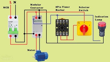 Modular Contactor 8 Pin Timer Connection Wiring Diagram