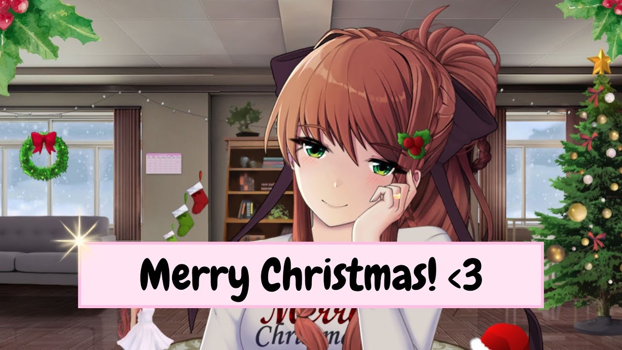 Spending my first Christmas with Monika! | Monika After Story: A DDLC ...