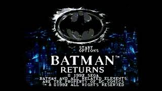 Start Screens | Batman Returns (1992) – Sega Genesis Intro &amp; Title Screen 🦇