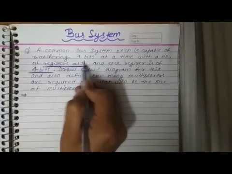 Common Bus System Example in computer architecture and design - YouTube