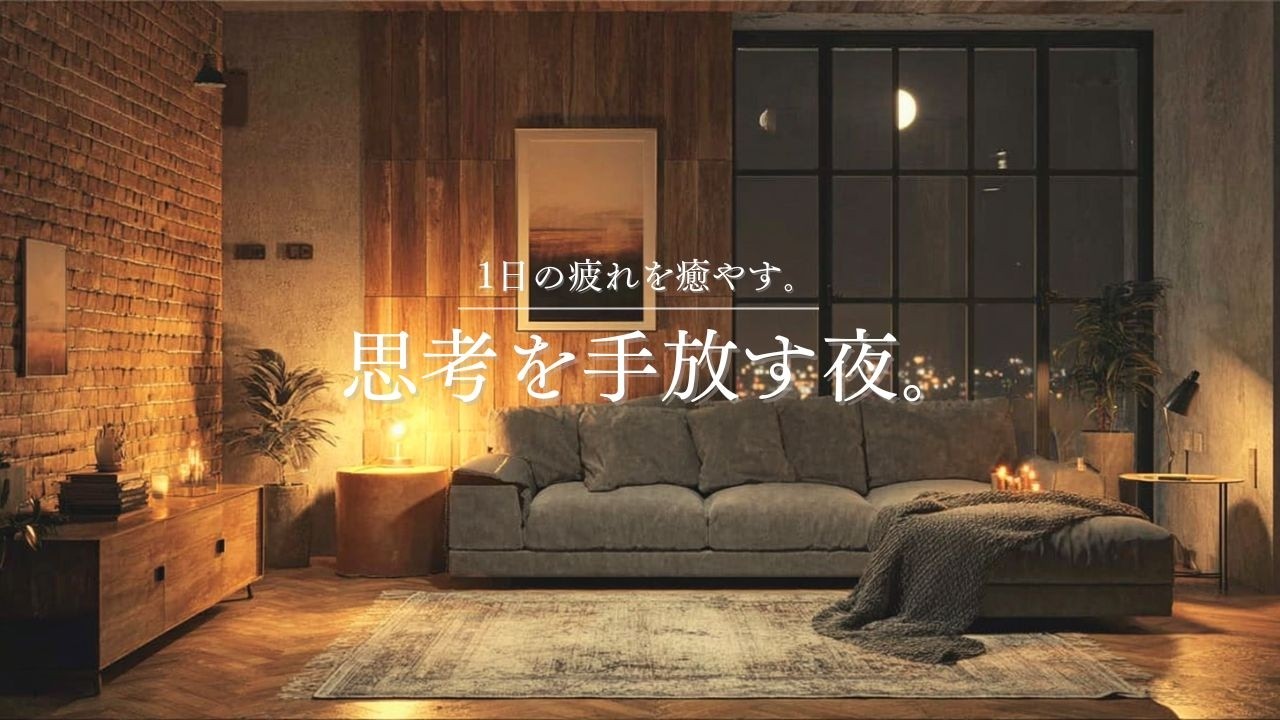 【癒しのギターLo-Fi】1日の疲れを癒やす、思考を手放す夜。｜Let Your Thoughts Go - Guitar Lo-Fi BGM｜90min