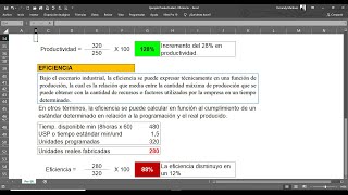 Productividad y Eficiencia