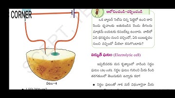 Telangana 8th class PHYSICS  9. ద్రవాల విద్యుత్ వాహకత  lesson   explanation...