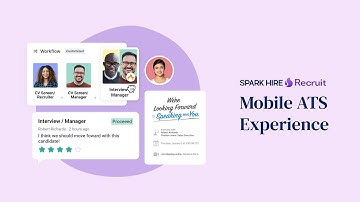 Mobile-Friendly Applicant Tracking System: Spark Hire Recruit