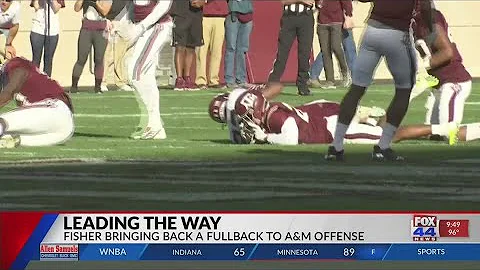 TEXAS A&M PLAYING WITH FULLBACK