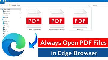 How to Make Microsoft Edge Default to Open PDF Document?