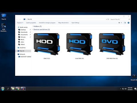 HUD Machine blue Icon pack for Windows 10 Ipack