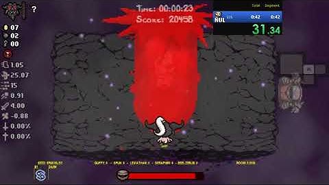 "Speedrun" Isaac - 1 char Seeded - 41.73