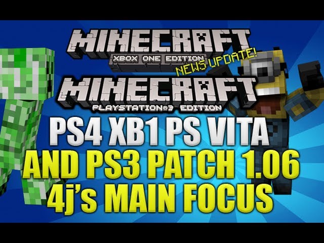 Minecraft: Release Date Update for PS Vita, PS4 and Xbox One