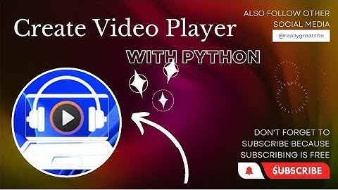 Create Video Player in #python using kivy