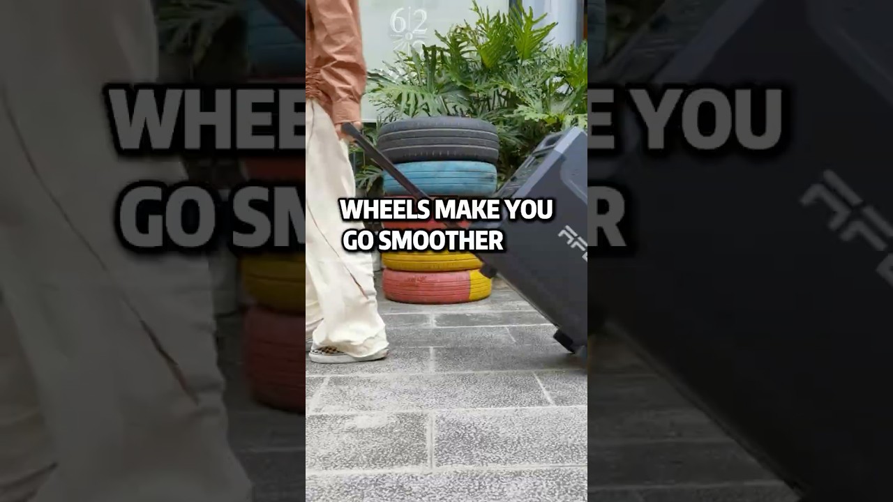 AFERIY P310, equipped with smooth-rolling wheels, makes portability a breeze. 🚀🔋