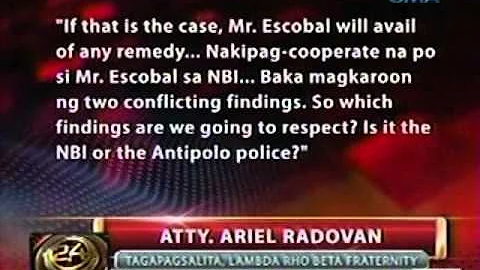 24oras: Grand Rhoan ng Lambda Rho   Beta fraternity, suspek na sa   pagkamatay ni Reglos