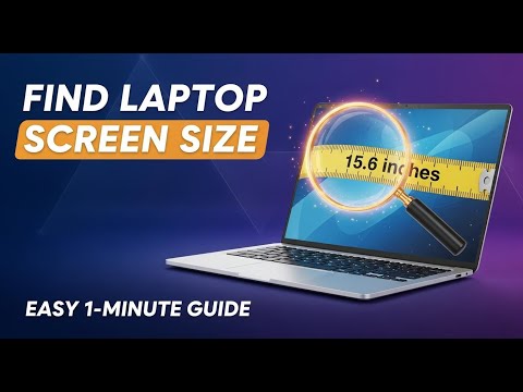 How to Check Screen Size on Laptop Monitor & Resolution Laptop Screen Size Check