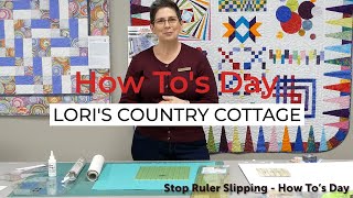 No more slips - 3 tips to keep your quilting ruler from slipping while  rotary cutting 