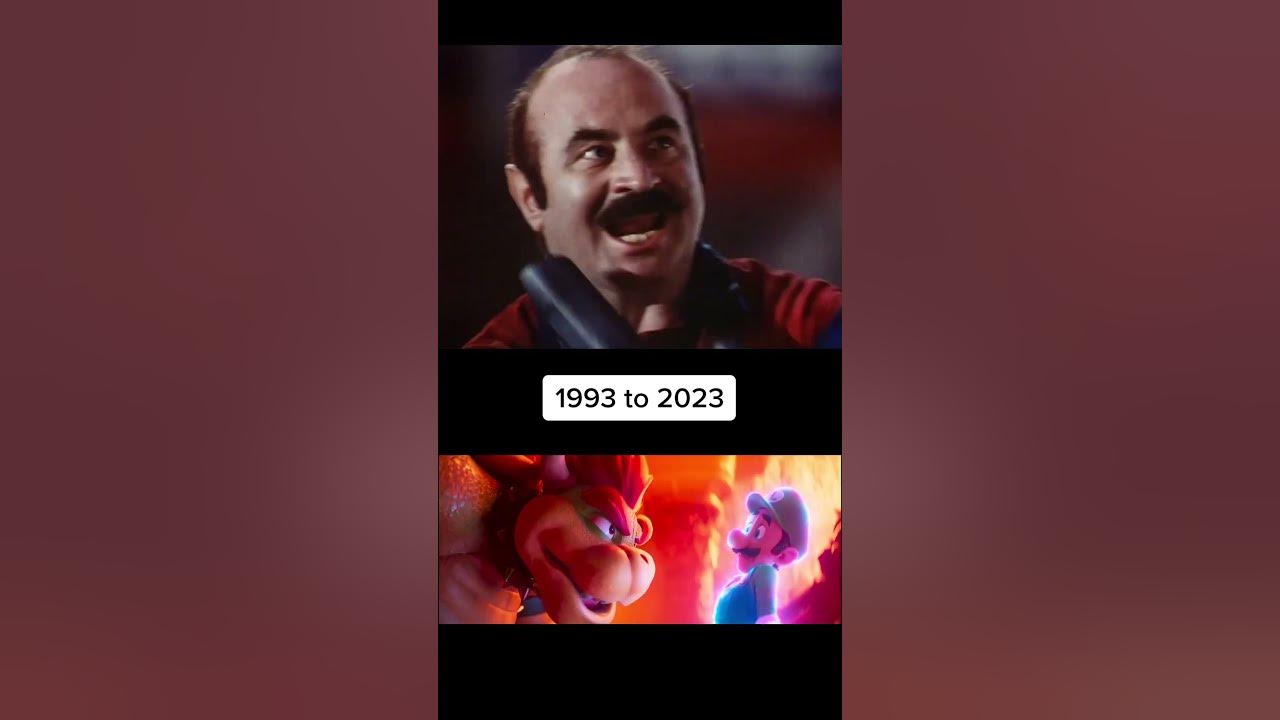 How Times Have Changed! Mario Movie 1993 vs 2023 Comparison YouTube