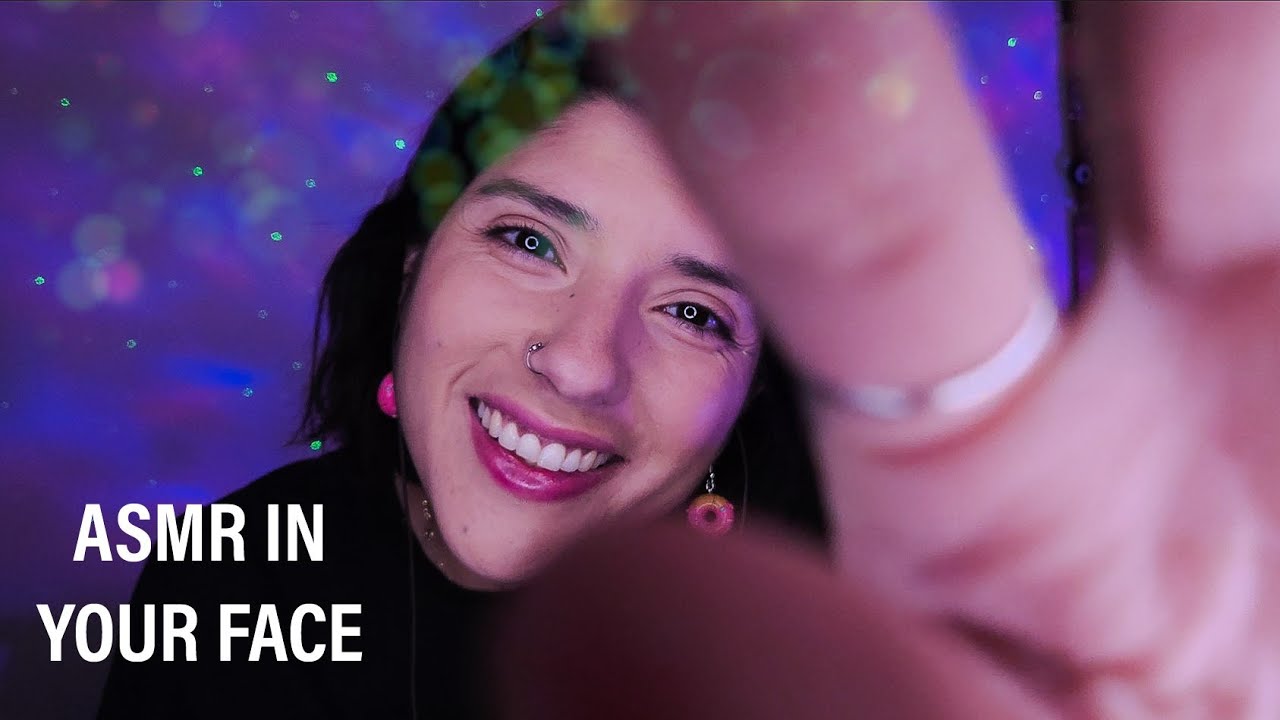 ASMR IN YOUR FACE TRIGGERS - PLUCKING, EATING YOUR NEGATIVE ENERGY, SPIDERWEB, AND MORE