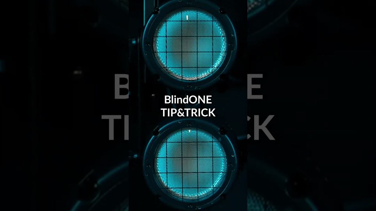BlindONE TIP&TRICKS: How to Set BlindONE as a Blinder 