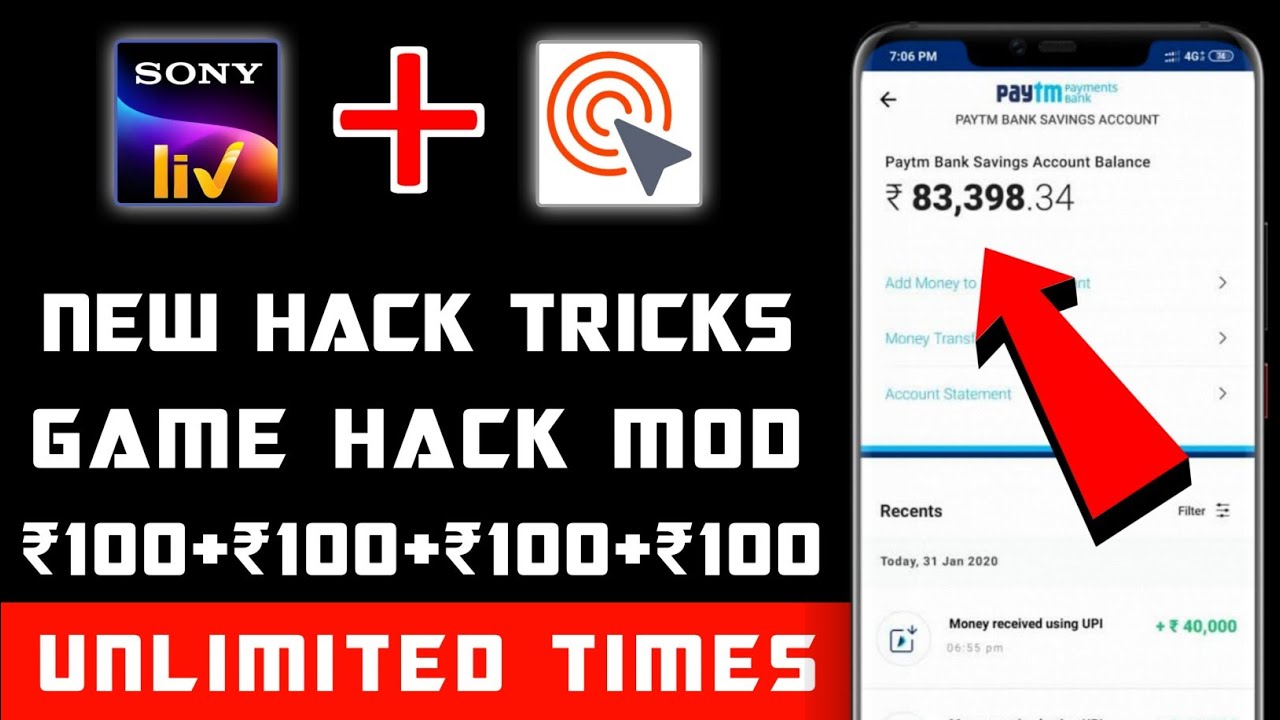 Sony Liv App Loot | New Games Hack Trick | New Mod Apk | S Tech Smart