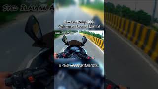 Ninja 300 Acceleration Test 0-140 Austing Racing Exhaust Sound