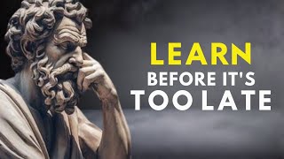 9 Stoic Lessons That Men Learn Too Late in Life | Stoicism