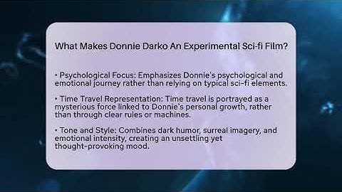 What Makes Donnie Darko An Experimental Sci-fi Film? - The SciFi Reel