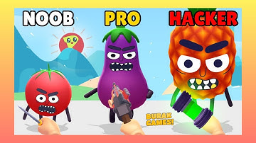 NOOB vs PRO vs HACKER | Hit Tomato 3D Levels Gameplay Android, iOS