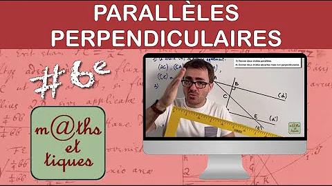 Comment calculer des droites perpendiculaires ?