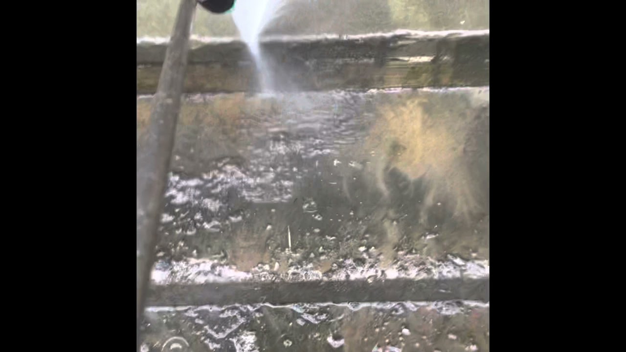 Pressure washing at Flight Club Darts Leeds City Centre