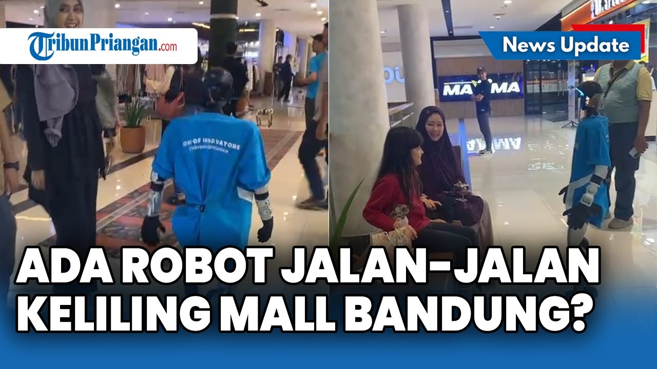 Robot Jalan-Jalan Keliling Pertokoan di Bandung, Unjuk Kemampuan di D'Botanica Mall