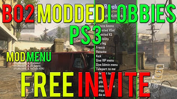 Black Ops 2 FREE Modded Lobbies PS3! BO2 Mod Menu and More!
