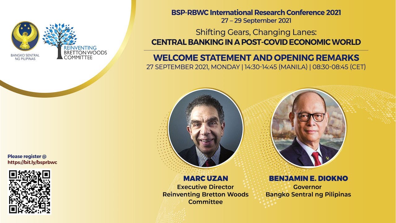 BSP-RBWC International Research Conference 2021 - Welcome Statement and ...